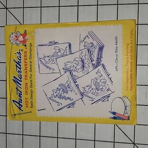 Aunt Martha's Hot Iron Transfers - Charming Designs for Linens, 699 Clever Pixie